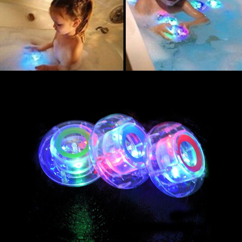 OMG* Bathroom LED Light Kids Color Changing Ball Toys Waterproof In Tub Bath Time Fun