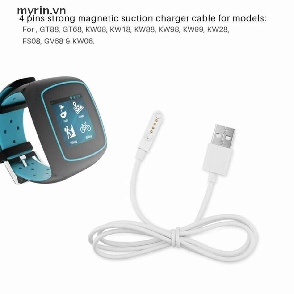 Dây Cáp Sạc USB 2.0 4 Pin Cho Đồng Hồ Thông Minh KW88