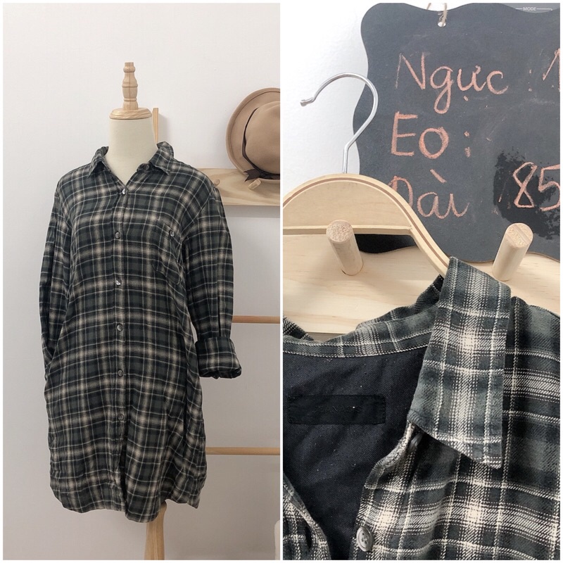 Đầm sơ vin đầm linen xô secondhand dưới 60 kg