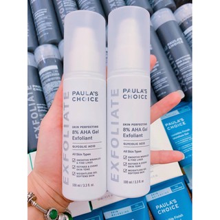 (Full) Tẩy da chết hoá học ngăn chặn mụn và thâm mụn Aha 8% Paula’s Choice skin perfecting 8% Aha gel exfoliant 100ml