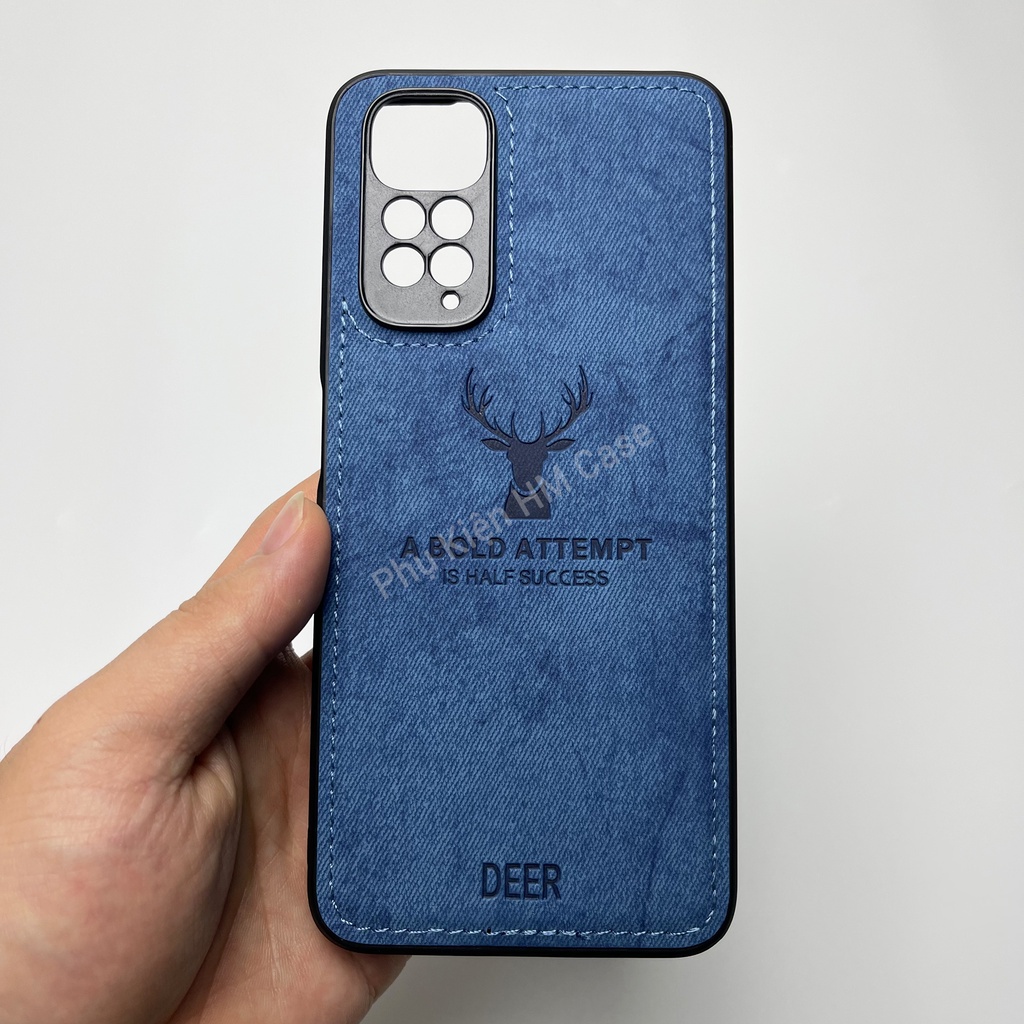 Ốp lưng Xiaomi Redmi Note 11 4G 6.43 / Note 11S / Note 11 Pro Global, Vải deer, Hoạ tiết hươu