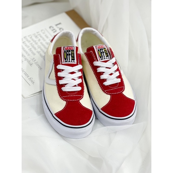 Vans đỏ kem no box thanh lý Giày [ CHÍNH HÃNG ]