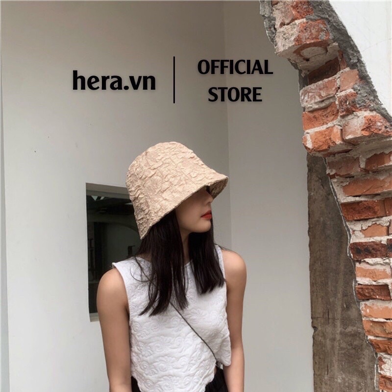 Mũ bucket cao cấp họa tiết vân đá phong cách hàn quốc