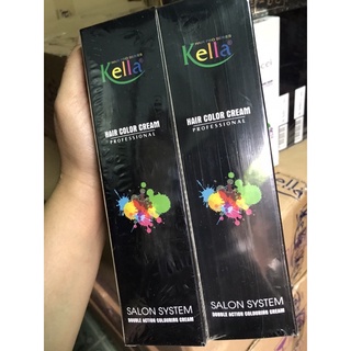 Màu nhuộm tóc kella 100ml nâng tông và tông đỏ  - oxy lẻ 100ml