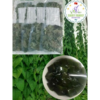 500gr Lá sương sâm lông khô + bột nang mực (hút chân không)