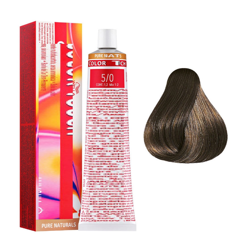 Thuốc Nhuộm Tóc Màu Nâu Tự Nhiên Tại Nhà 5/0 Light Natural Brown Hair Dye Cream