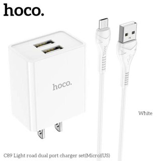 Bộ Củ Cáp Sạc Hoco C89 Lightning/Micro/Type C 2.1A
