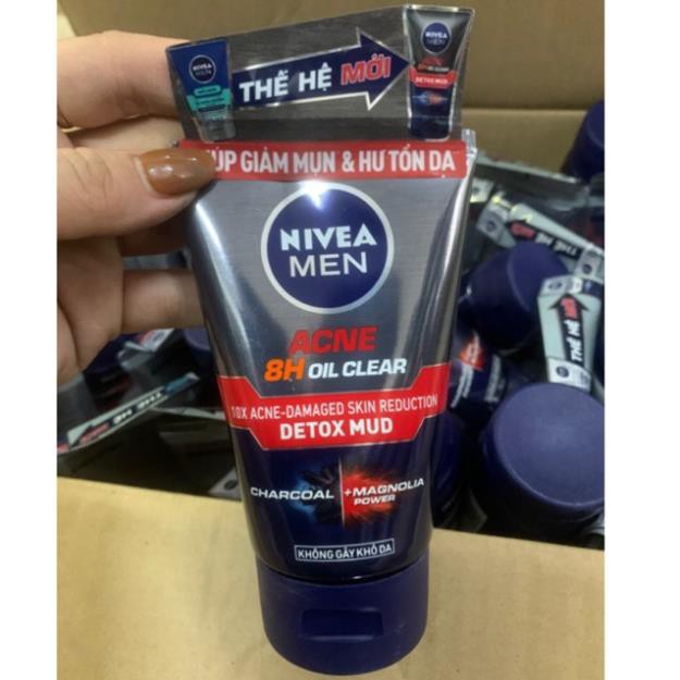 Sữa rửa mặt Nivea Men Bùn khoáng Kiểm soát nhờn Ngừa mụn 100g