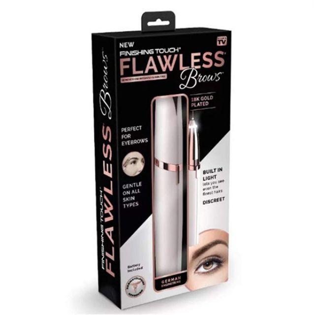 Máy tỉa lông mày tự động Flawless mạ vàng 24k