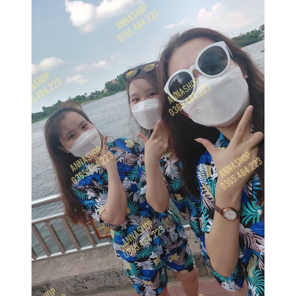 ĐỒNG PHỤC ĐI BIỂN HAWAI HOA LÁ MỚI - MẪU MỚI HOT TREND 2022 - ANNASHOPHCM
