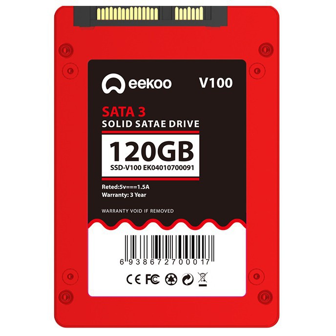 Ssd 120gb-240gb Eekoo Hồng Kong, Vỏ Kim Loại, Bảo Hành 36 Tháng