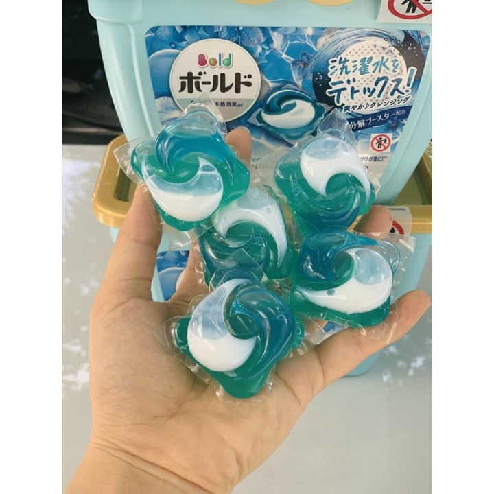 Viên giặt xả P&amp;G Gel Ball 3D/4D nội địa Nhật Bản hộp 12 viên.