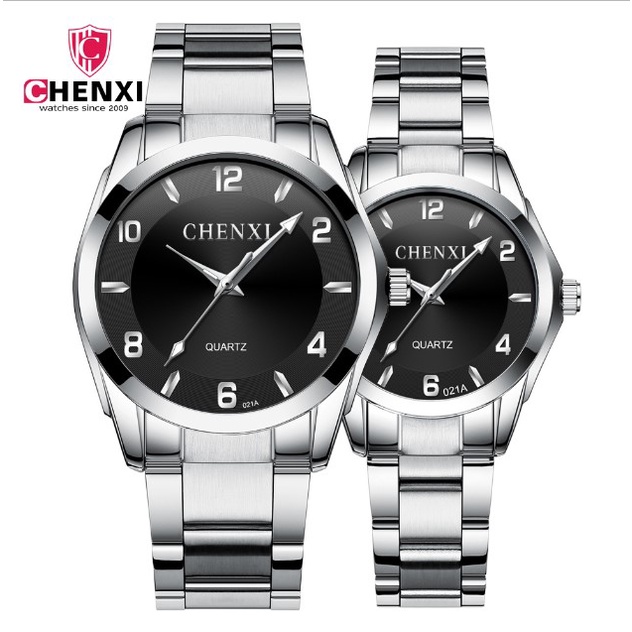 Đồng hồ đôi nam nữ chính hãng CHENXI CX-021 cao cấp máy nhật sang trọng kèm hộp