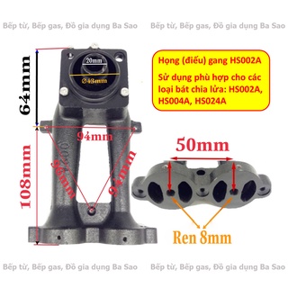 Điếu Bếp Gas Âm Đa Năng 002A (Phù Hợp Cho Bát Chia Lửa HS002A, HS004A, HS024A)