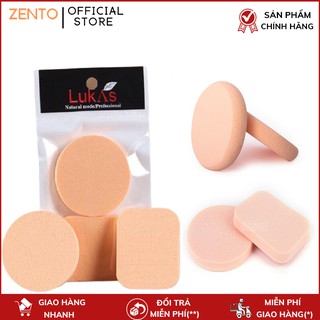 (DEAL FOLLOW) Mút trang điểm tròn vuông tán phấn tán kem siêu cọ makeup ZENTO