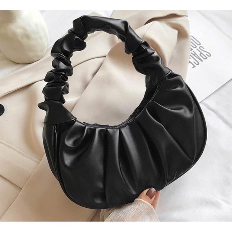 Túi kẹp nách xếp ly da mềm quai nhún, túi xách nữ đẹp thời trang hàn quốc bán chạy 2021 | BigBuy360 - bigbuy360.vn