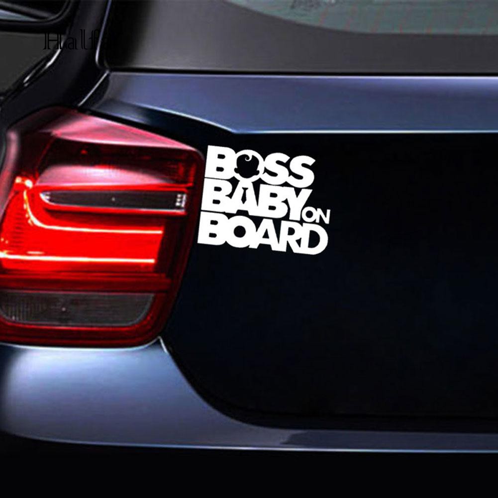Hl HL HL HL☆Decal DáN PhảN Quang HìNh Chữ Boss Baby On Board