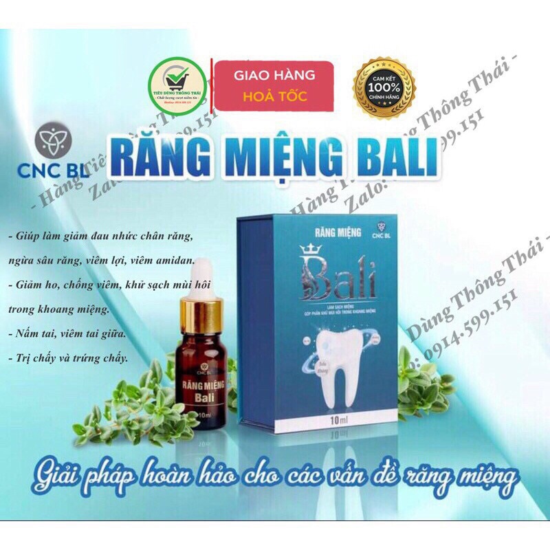 TINH DẦU RĂNG MIỆNG BALI (10ML) - GIẢI PHÁP NGĂN NGỪA SÂU RĂNG, KHỬ MÙI HÔI HIỆU QUẢ.