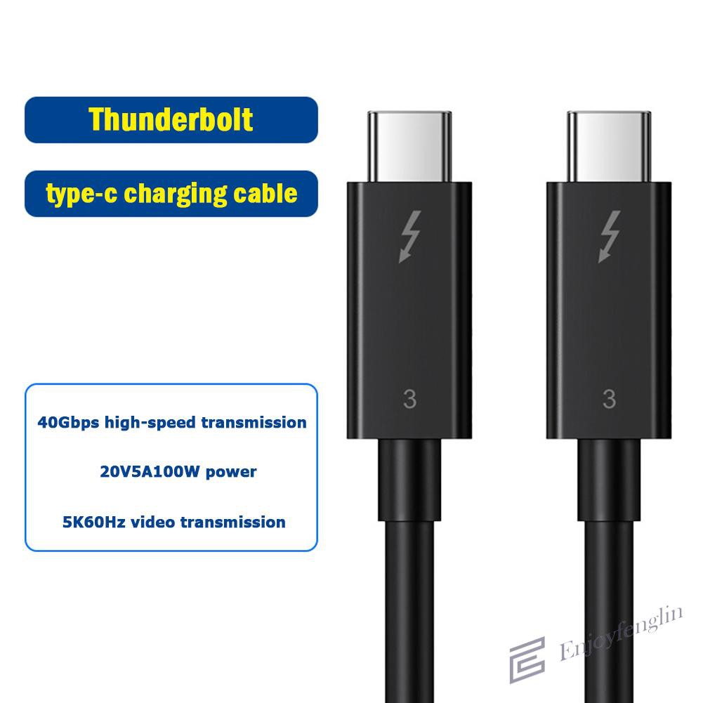 Cáp Chuyển Đổi 2.3ft Thunderbolt 3 40gbps 100w 5k 60hz Usb C Sang Usb C