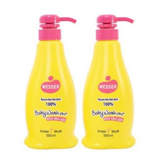 Sữa tắm gội trẻ em wesser Amber Musk 500ml