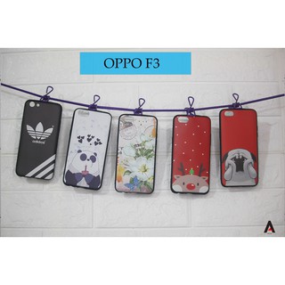 Ốp lưng oppo f3 dẻo 6d in hình siêu đáng yêu