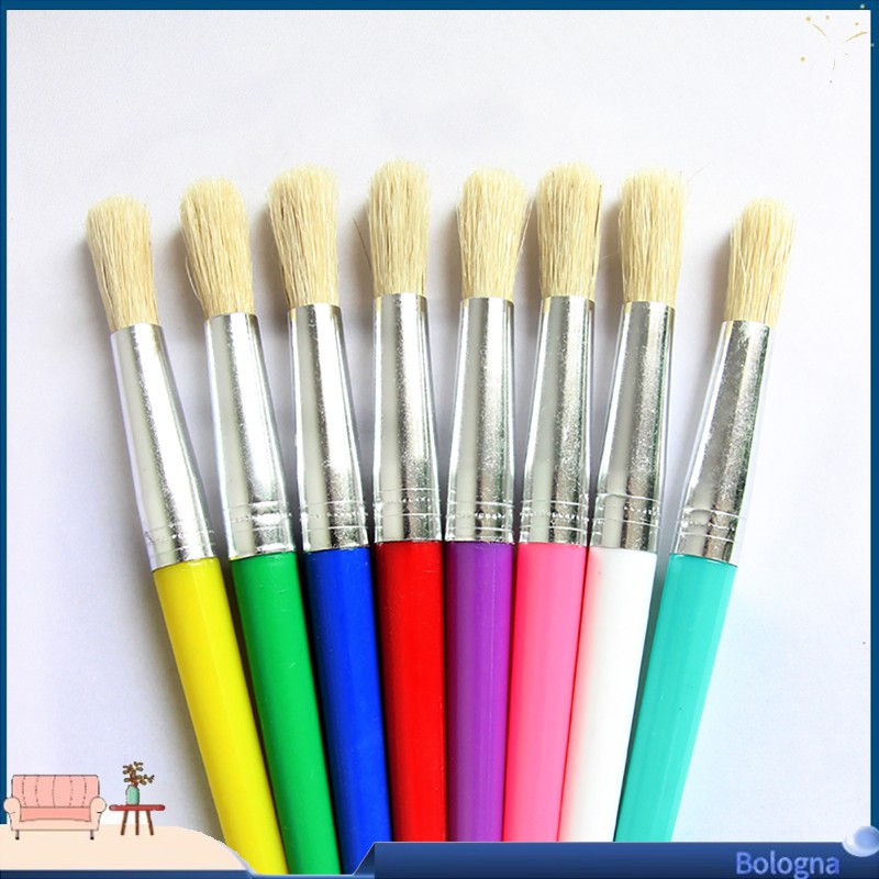 ❀ Bộ 4 Cọ Vẽ Tranh Sơn Dầu Bằng Lông Acrylic Chuyên Dùng Cho Bé