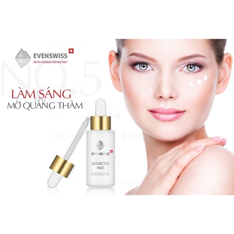 Tinh chất làm sáng và mờ quầng thâm mắt Evenswiss Booster No5 20ml