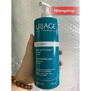 [500ml][Mẫu mới] Uriage Hyséac Gel Nettoyant - Sữa Rửa Mặt Cho Da Mụn Dầu