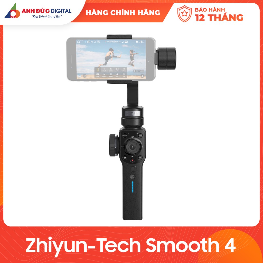 Zhiyun-Tech Smooth 4 - Tay cầm chống rung gimbal - Hàng phân phối chính hãng