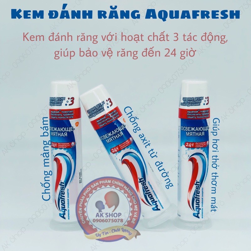 Kem đánh răng Aquafresh (Aquafresh ống) hàng chính hãng