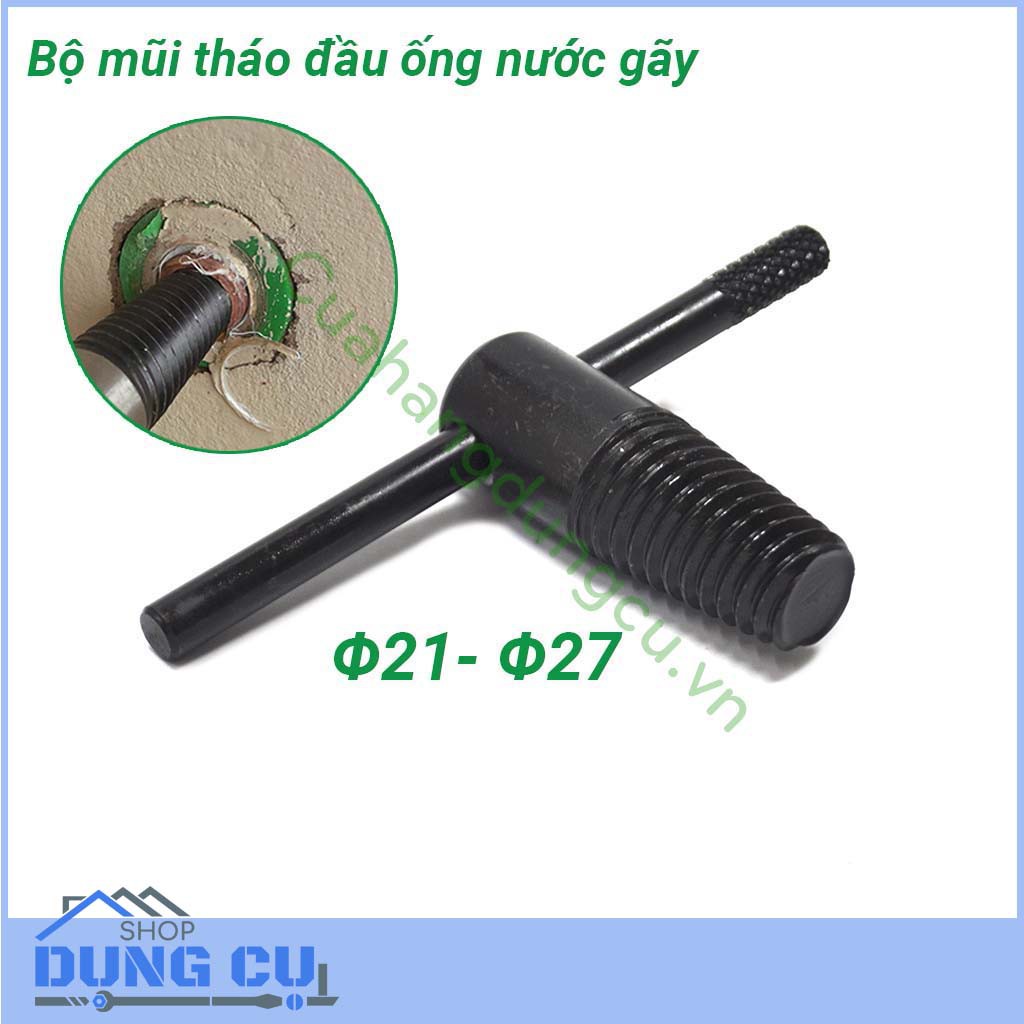 Bộ mũi tháo ống nước gãy kèm tay quay Φ21 – Φ27