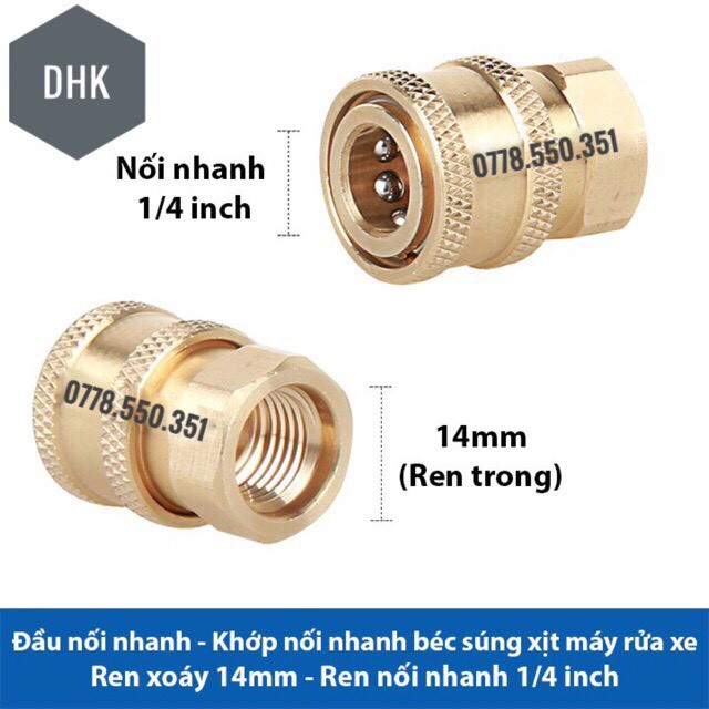 [VIDEO THẬT] Bình Phun Tạo Bọt Tuyết Mini+Đầu cái nối nhanh 1/4inch