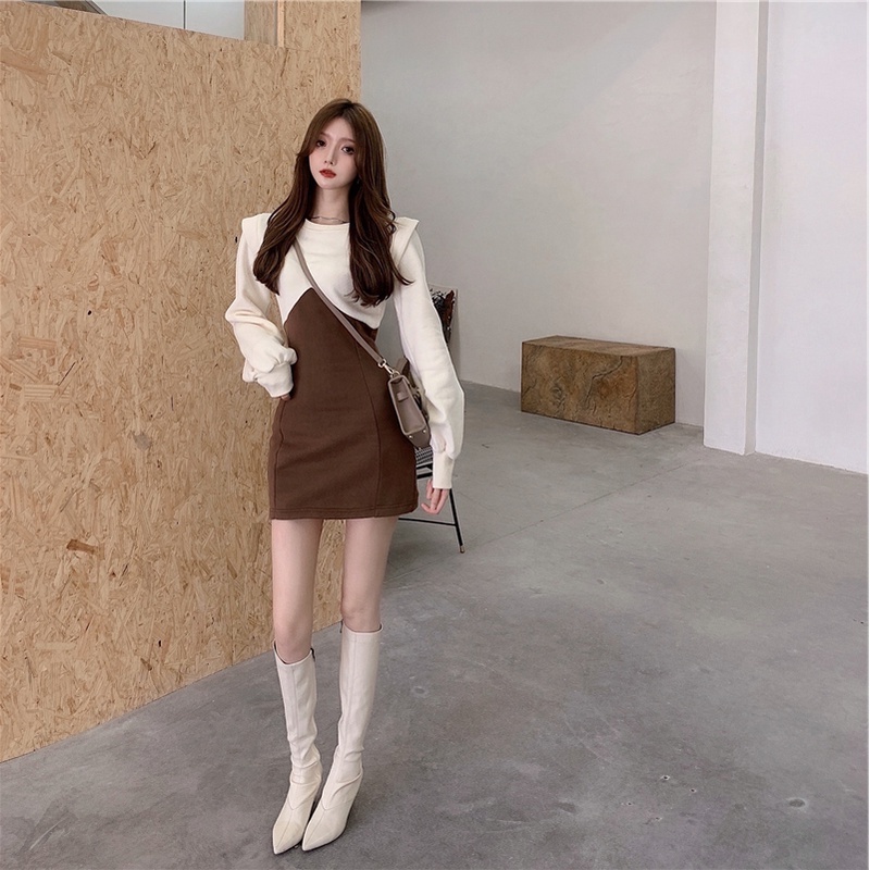 ZHELIHANGFEI Đầm Tay Phồng Thời Trang Quyến Rũ Lãng Mạn Cho Nữ