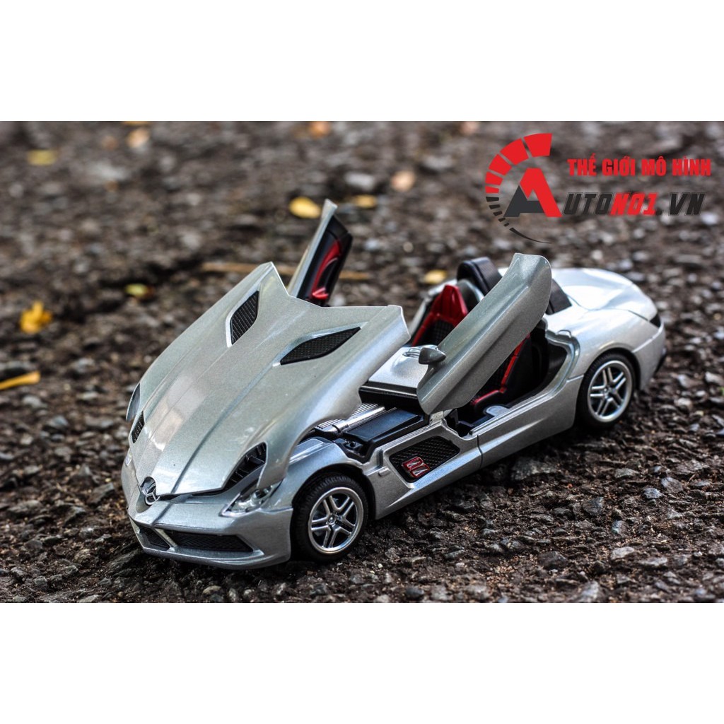 Mô hình xe Mercedes-Benz Slr Stirling Moss Grey 1:32 Ty Models 3679