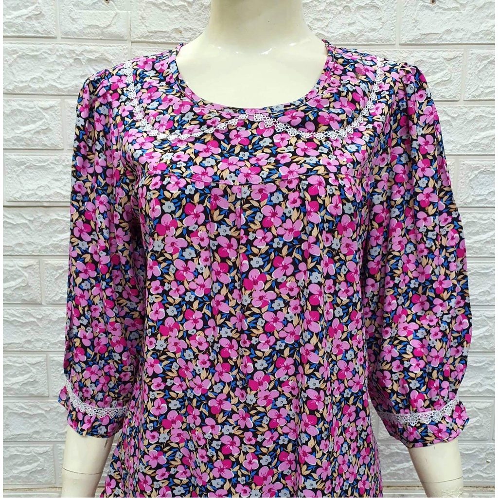 [71kg - 80kg] - Size 5 - Đồ Bộ Măc Nhà, Đồ Bộ Nữ Tole (Lanh) 2 Da Tay Quần Dài Tay Lỡ Bigsize