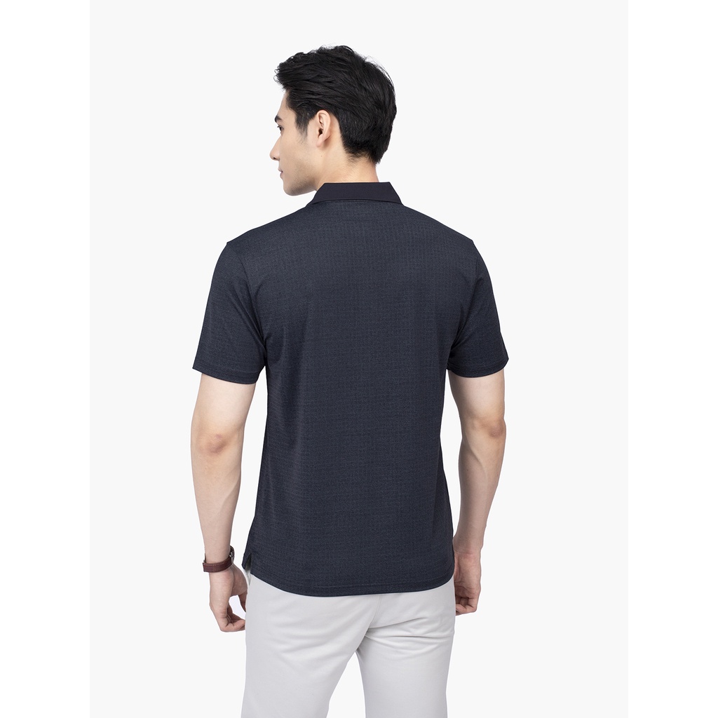 Áo thun polo nam Aristino APS059S2 phông ngắn tay có cổ bẻ dáng suông nhẹ trơn màu vải polyester thể thao mềm mại