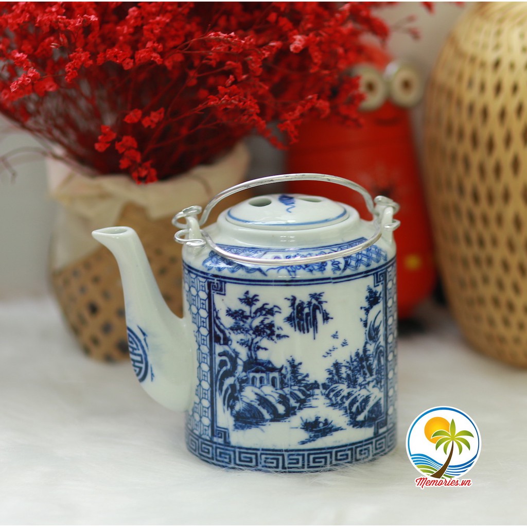 Vỏ Giữ Ấm Bình Trà Bằng Vỏ Trái Dừa (Bình Trà Xưa) - Quà Tặng Lễ Tết / Trang Trí Handmade, Decor, Crafts Memories.vn