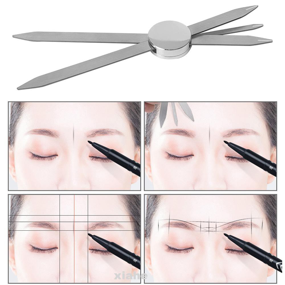 Professional Measurement Stainless Steel Salon Precise Balance Microblading Tool Eyebrow Mapping Ruler