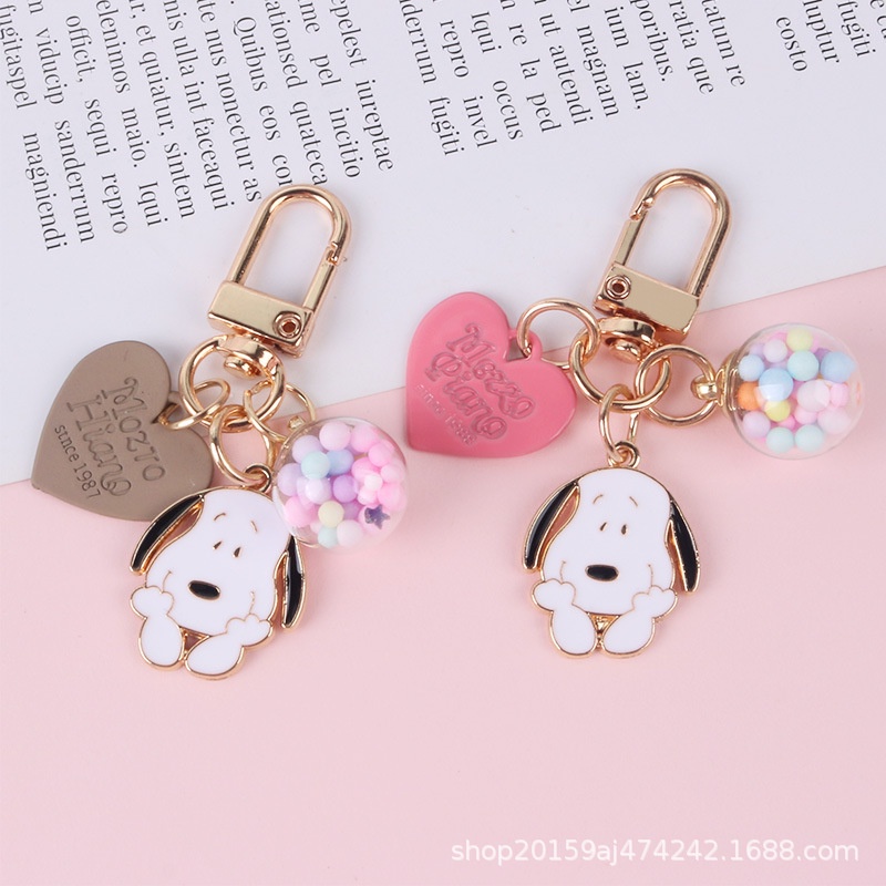 Móc Khóa Kim Loại Hình Cún Con Dễ Thương