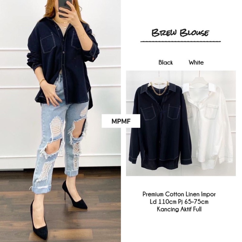 Áo BLOUSE Bia Của MPMF