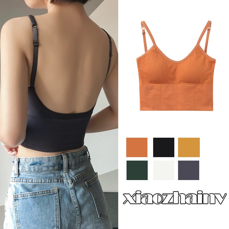 Áo lửng Xiaozhainv kiểu dáng hở lưng quyến rũ thời trang dành cho nữ