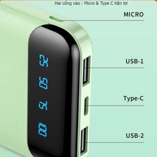 Sạc dự phòng ⚡CHÍNH HÃNG⚡ pin sạc dự phòng WK WP-161 10000mAh chính hãng 2 cổng Input DC5V/2.0A thiết kế cực tiện lợi