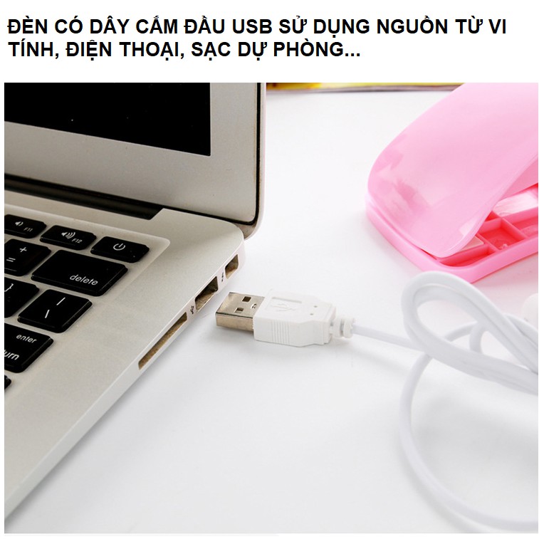 Đèn LED USB 14 bóng mini 5V thiết kế có công tắc dùng để đọc sách để bàn máy tính có chân kẹp