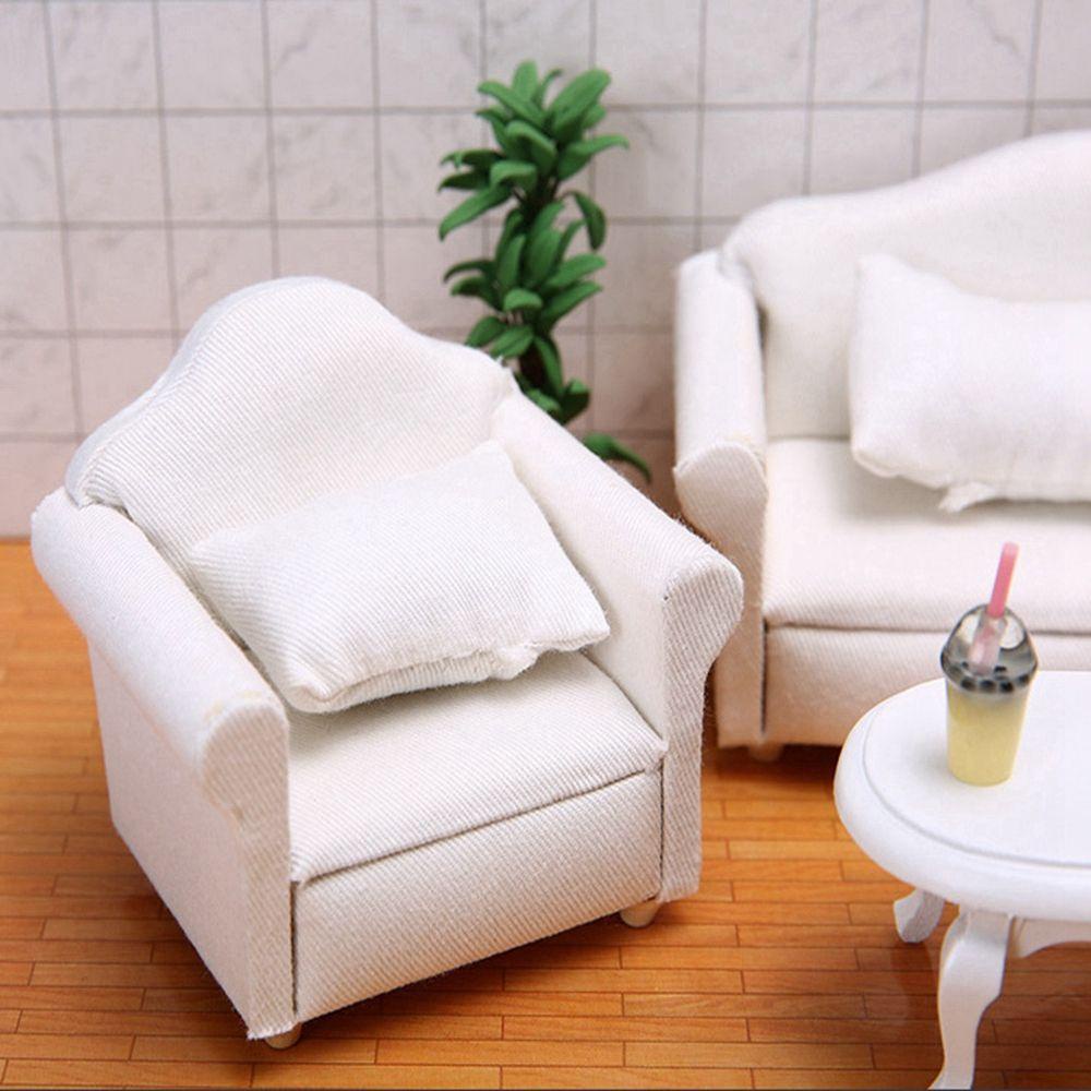 LUOL Ghế Sofa Mini Mềm Mại Thời Trang Cho Nhà Búp Bê