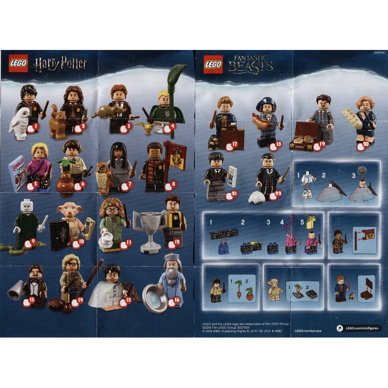 Lego Minifigures 71022 - Bộ xếp hình Lego Nhân vật Harry Potter, Series 1