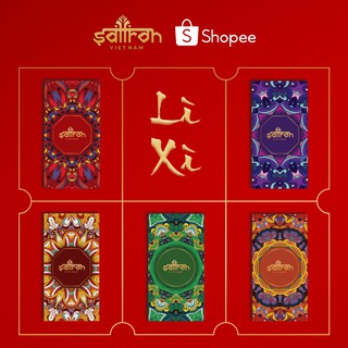 Bộ Lì Xì Saffron Việt Nam cao cấp - 5 chiếc