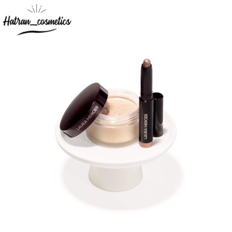 Set phấn phủ và nhũ mắt Makeup Laura Mercier