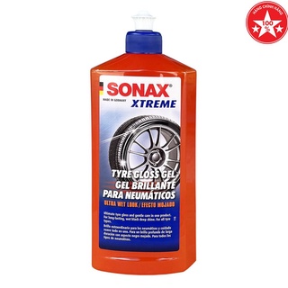 Chai bảo dưỡng lốp ô tô Sonax Tyre Gloss Gel, làm sáng mới và đen bóng lốp xe