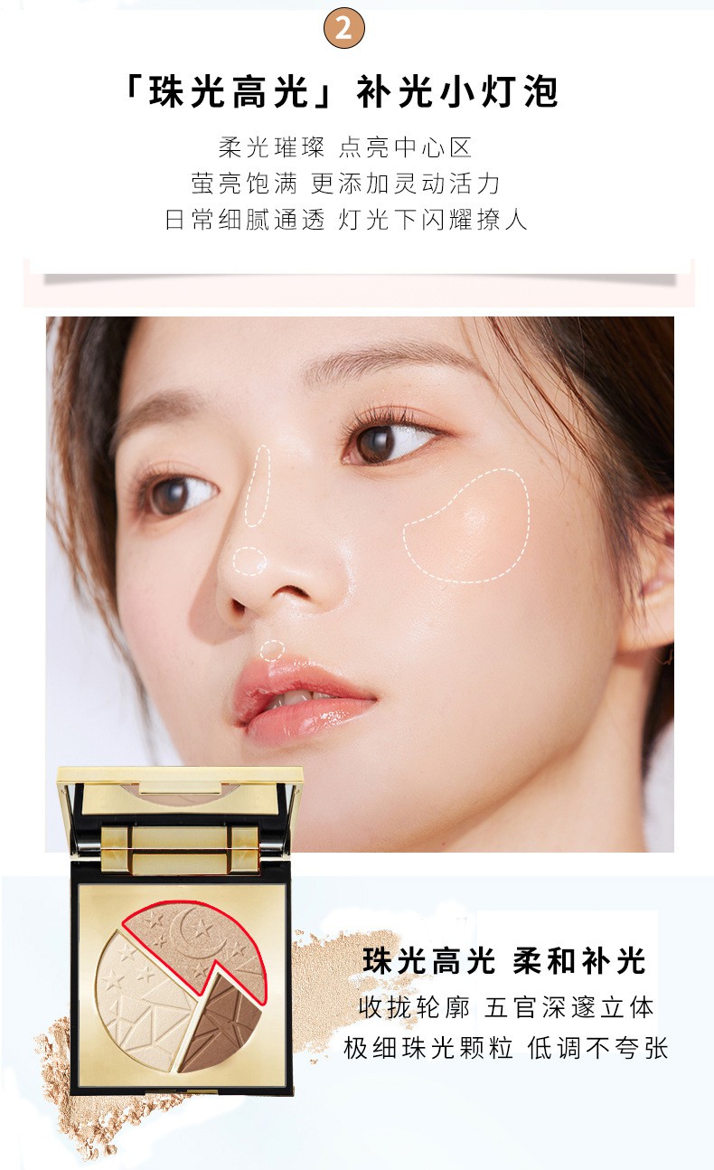 (Hàng Mới Về) Bảng Phấn Tạo Khối Má Hồng Bắt Sáng 3 Trong 1 Tiện Dụng | BigBuy360 - bigbuy360.vn