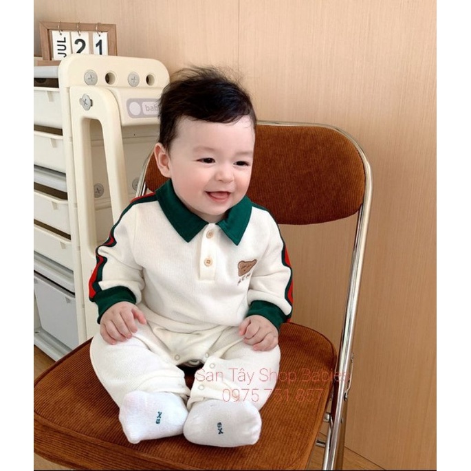 body len mỏng gấu cho bé